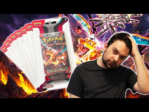 Ouverture de 8 boosters Écarlate et Violet Flammes Obsidiennes (EV03)