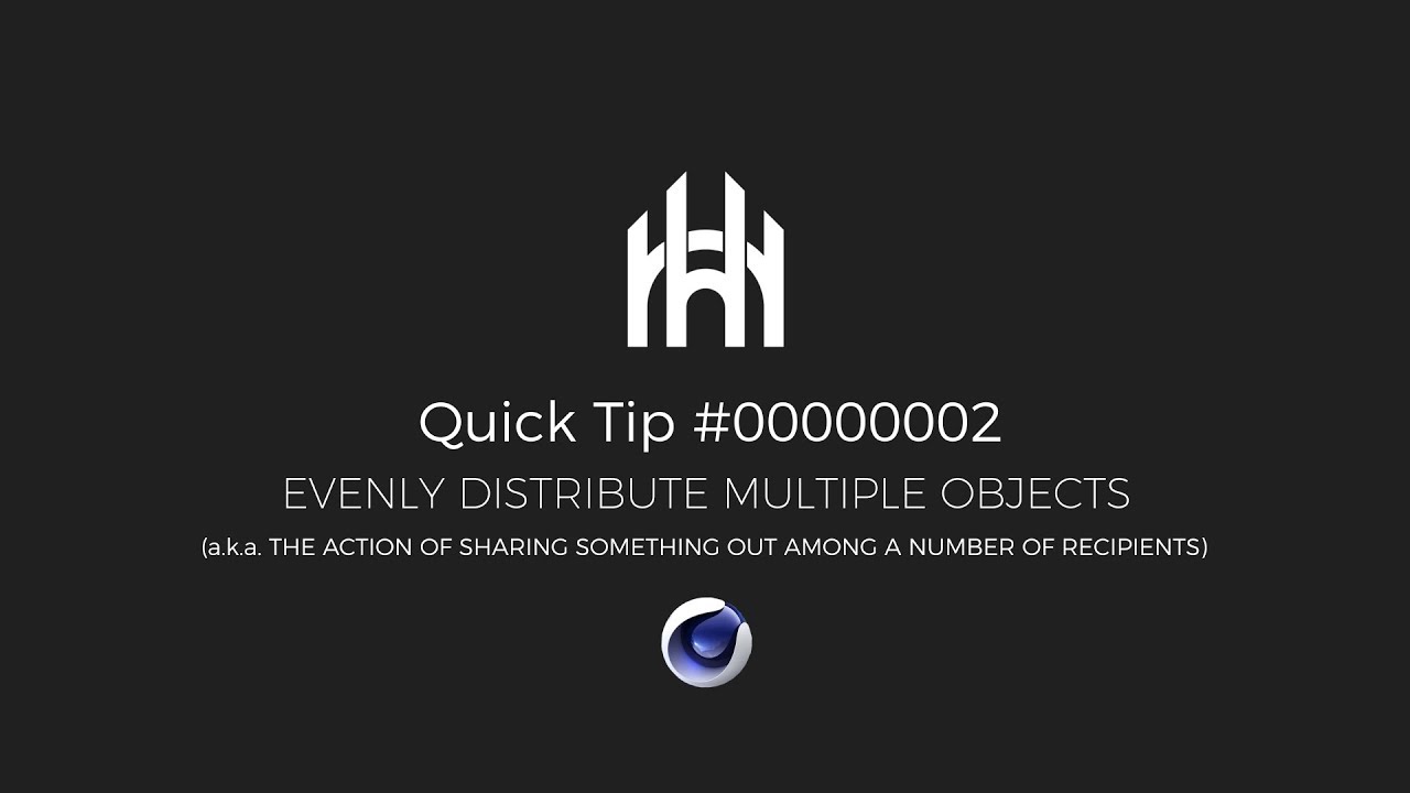 Quick Tip Evenly Distribute Multiple Objects C4D YouTube