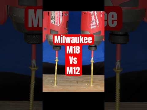 Milwaukee M12 vs M18 #milwaukeetools #tools #toolreview #diy
