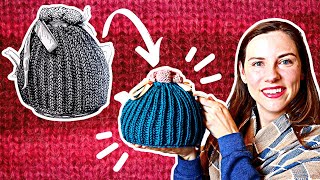 Knitting a Sweater for my Teapot (using a Victorian Tea Cozy pattern)
