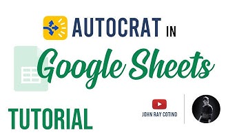 Autocrat in Google Sheets | Tutorial [English/Tagalog]