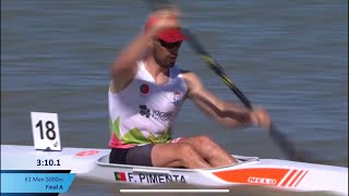 K1 men 5000m Final WorldCup Szeged. Fernando Pimenta 🥇