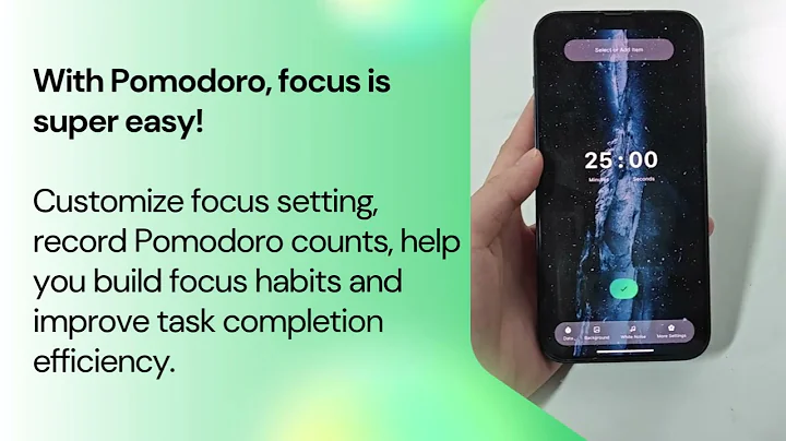 The Pomodoro Technique helps you boost productivity.