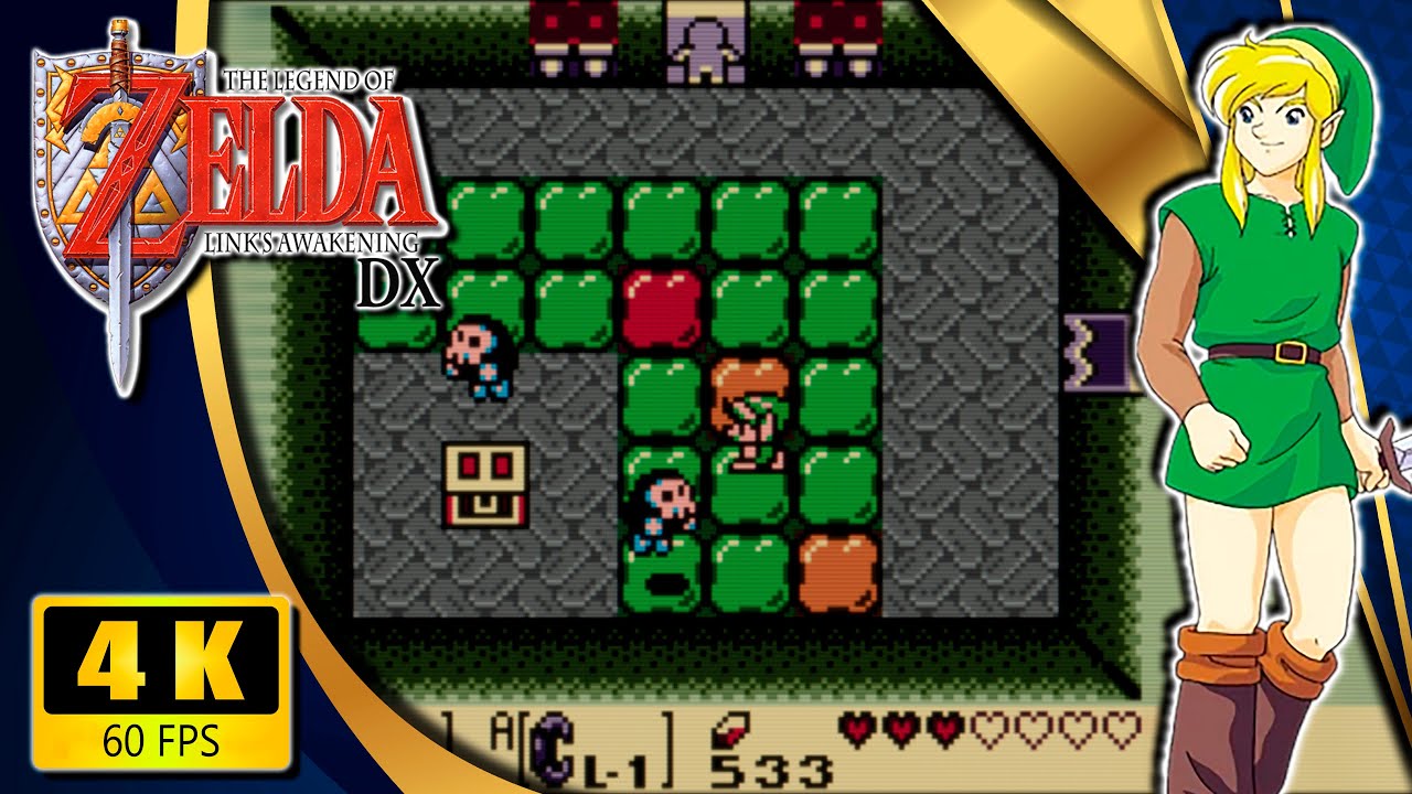 The Legend of Zelda: Link's Awakening DX (Game Boy Color) 【Longplay】