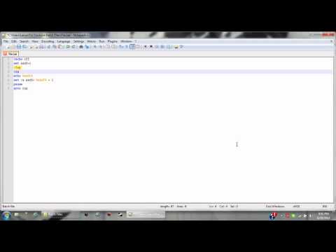 Batch File Tutorial 1: The Basics - YouTube
