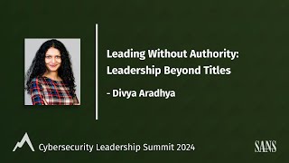 Leading Without Authority: Leadership Beyond Titles