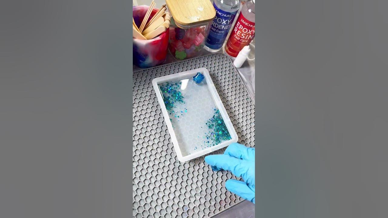 Sedimentations resin photo frame #janchun #epoxy #resin #art #photo #diy