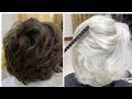 Осветление коротких волос и тонирование в ХОЛОДНЫЙ ПЛАТИНОВЫЙ БЛОНД  Cold total blond