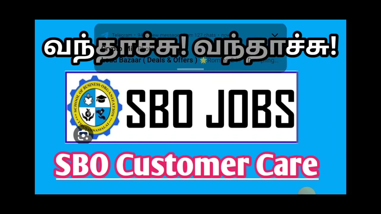 SBO Online Job | Customer care | Crypto Nanban