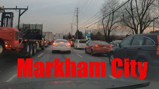 Driving through Markham Tech City Dec 12, 2019 | Ontario | Canada