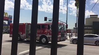 LAFD Engine 21 Responding