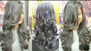 How to do advanced multi step hair cut/step with layer/tutorial/step by step/ easy way step cutting