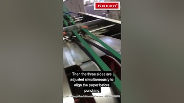 Automatic Hole Punching Machine For Calendar and Notebook