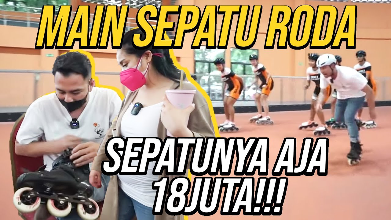 NAGITA TEMENIN RAFFI MAIN SEPATU RODA!!