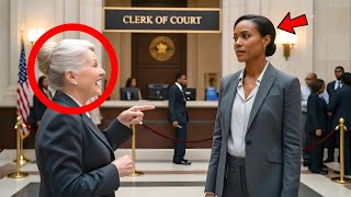 كاتب محكمة عنصري يضحك على امرأة سوداء ويسخر منها - حتى تكشف المرأة السوداء أنها القاضية!