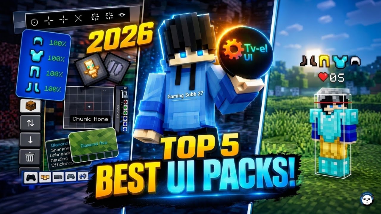 Top 5 Best UI Packs For MCPE In 2026 - YouTube