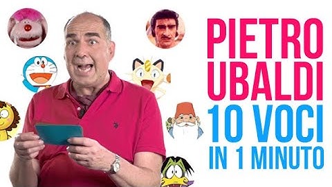 Pietro Ubaldi reinterpreta 10 personaggi in un minuto