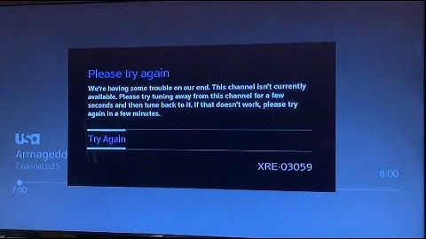 TEMPORARY FIX FOR XFINITY ERROR 03059