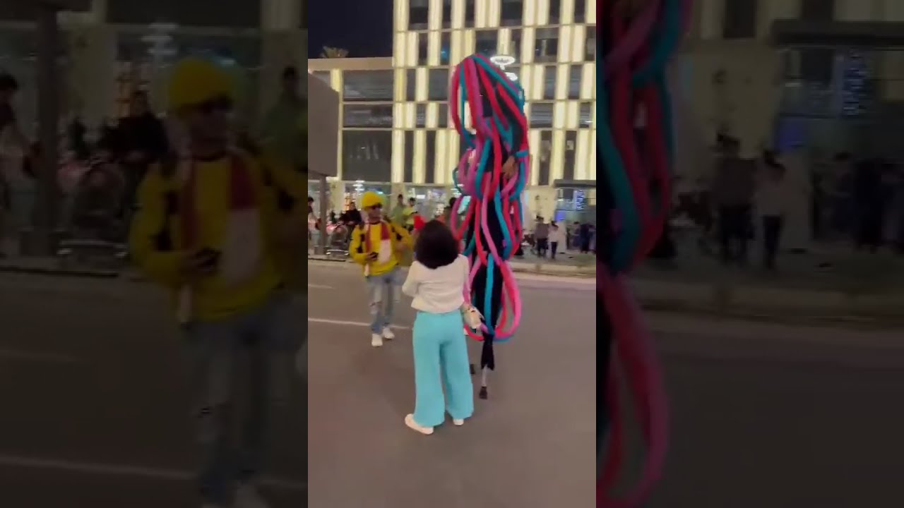 Colorful Wires Stilt Walkers And Walkabouts S