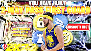 HOW TO MAKE A 2 WAY PASS FIRST GUARD W *CONTACT DUNKS* on NBA 2K22 NEXT GEN! (KLAY THOMPSON BUILD!)