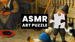 🧩 ASMR Jigsaw Puzzle | Ostade – The Cottage Dooryard | Relaxing White Noise screenshot 5