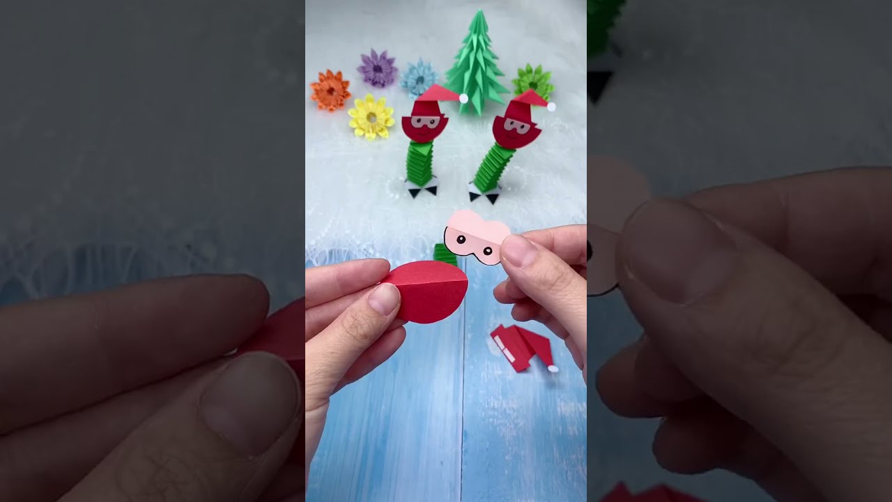 Cute Paper Elf 🧝‍♂️ | Easy Christmas Craft for Kids