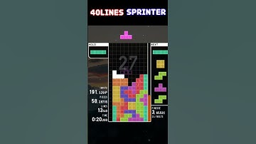 [TETR.IO] SS rank. Just a game of Tetris. 40Lines Sprinter. #339