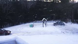Let's go sledding - winter yard cross