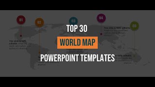 Best 30 Customizable World Map Templates to Showcase Your Business
