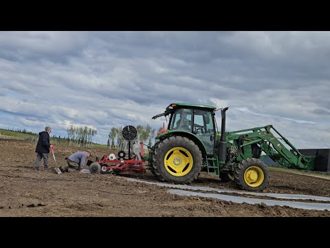 It's time to prep the field and plant sweet corn on our Alaska. Farm.
