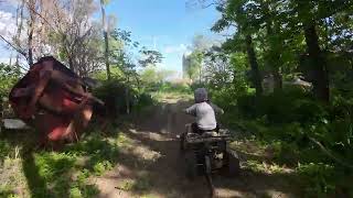 mini quad  fun. wooded trail run