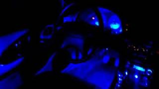 1998 eclipse GST show lights with my new custom interior at night.