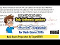 9th March Daily 10: Mixed Arithmetic Questions తెలుగులో Explanation