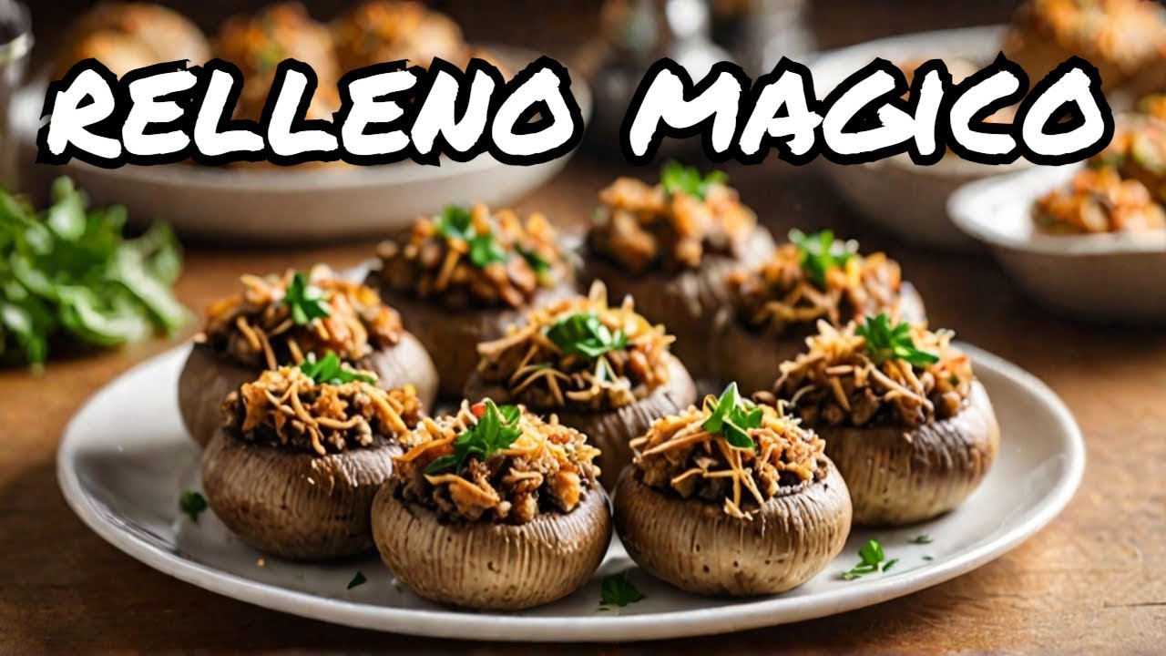 ¡Champiñones rellenos que todos querrán probar!