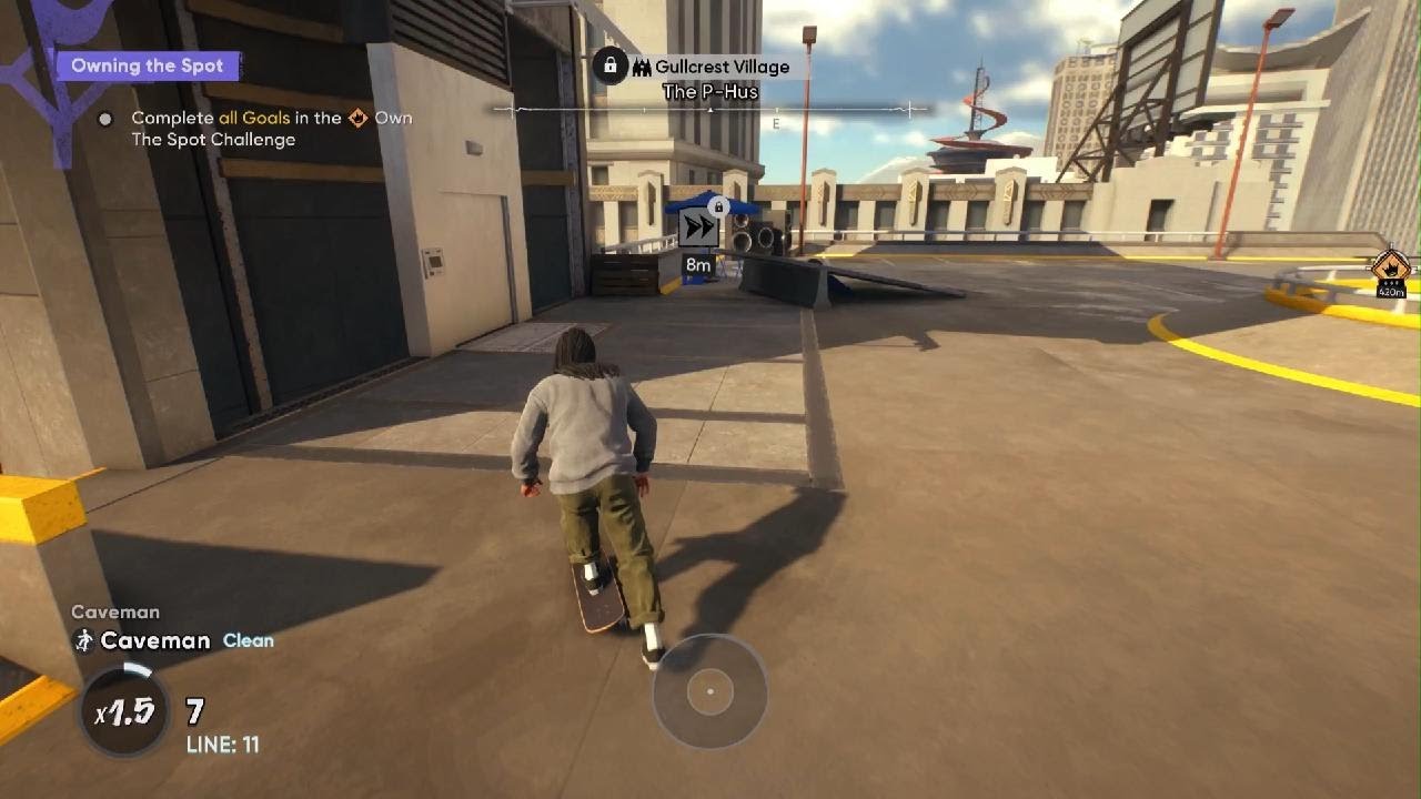 skate. Parking garage drop