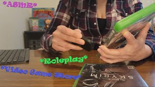Video Game Store Roleplay ASMR (SoftSpoken) *Controllers, Cases, Typing, CD Binder, Card Swiping*