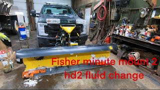 fisher minute mount 2 2 fluid change