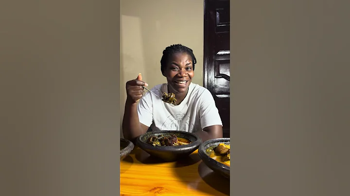 My first meal in Ghana 🇬🇭 Fufu and Palm nut soup