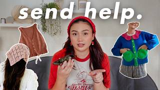 I Tried Finishing 3 WIPS in 1 Week  | *Chaotic* Knitting Marathon 🧶🫠