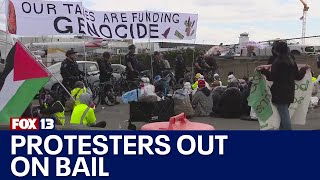 46 protesters arrested after Airport Road shutdown | FOX 13 Seattle