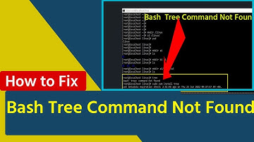 How to fix bash tree command not found in Linux Server