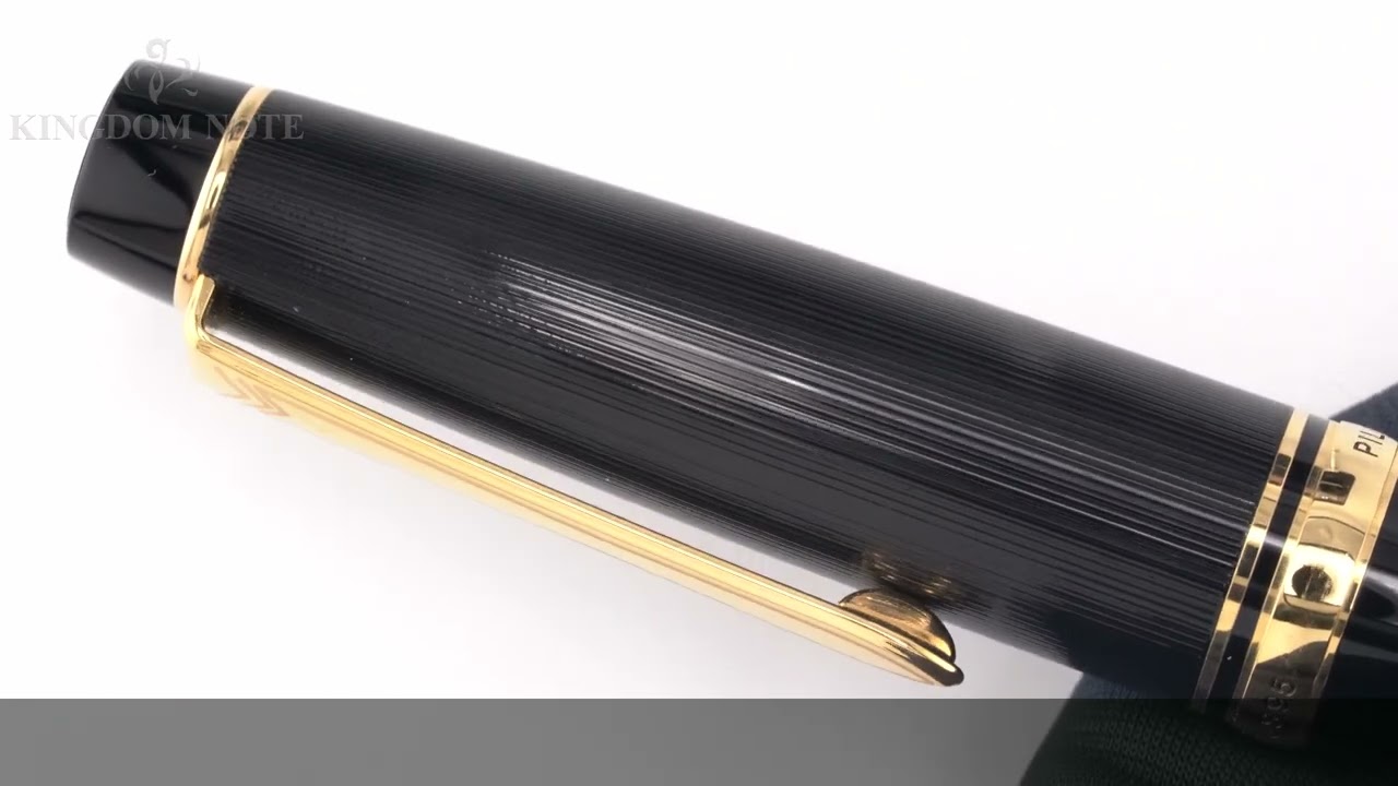 PILOT パイロット 万年筆 ジャスタス95 ストライプブラック 中細字