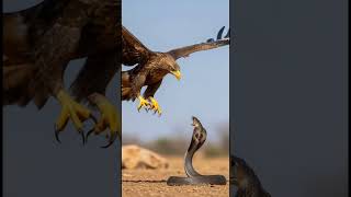 COBRA vs EAGLE 🐍⚡🦅 | One Strike Ends It #animalcomparison #battle#whowins#natureshorts#wildlifefacts