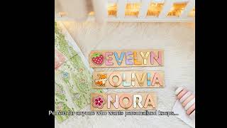 BUSY PUZZLE Personalized Name Puzzle Montessori Toys - Review