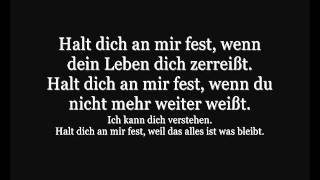 Halt dich an mir fest   Revolverheld ft  Marta Jandová lyrics