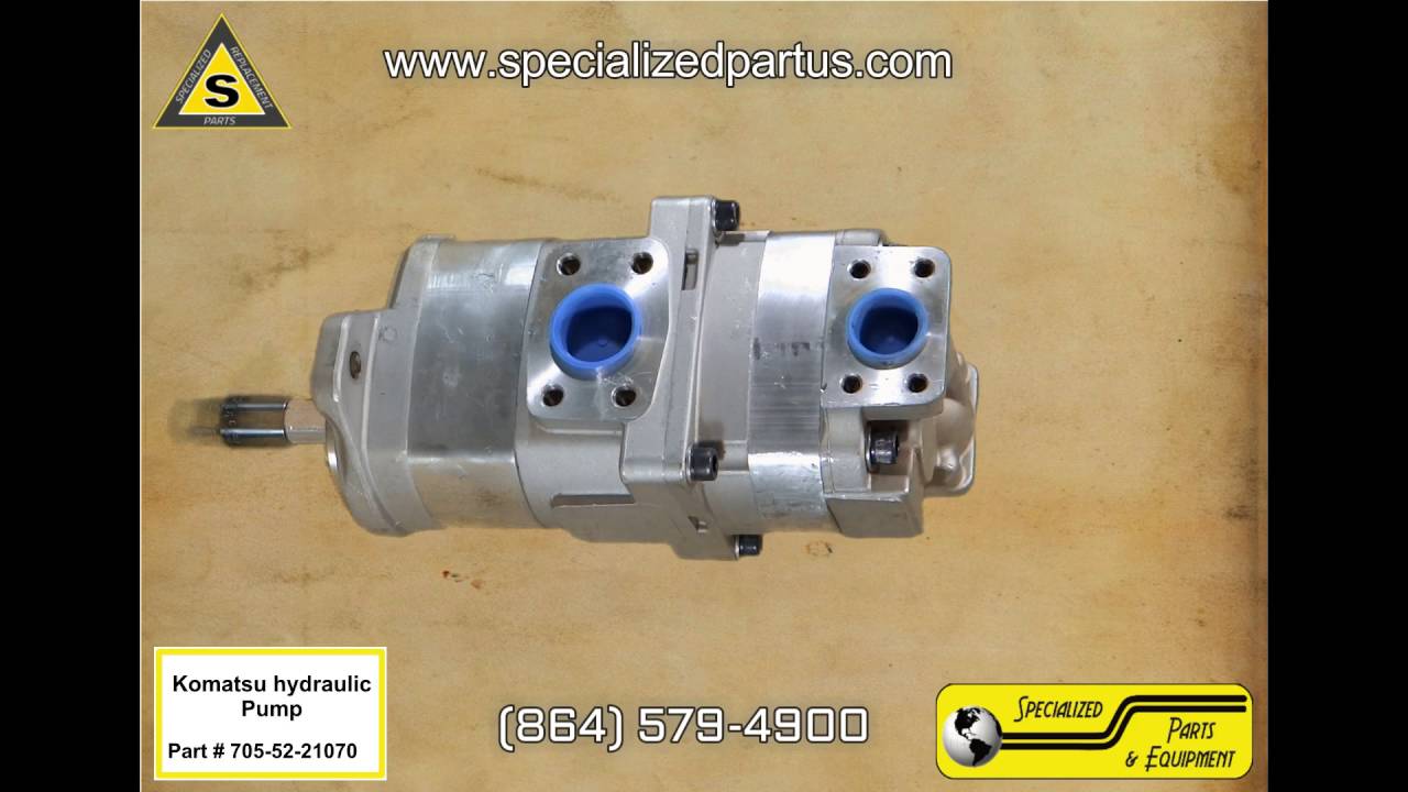 Komatsu D41e/p6 Hydraulic Pump 705 52 21070 YouTube