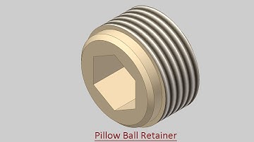 Pillow Ball Retainer (Video Tutorial) Autodesk Inventor