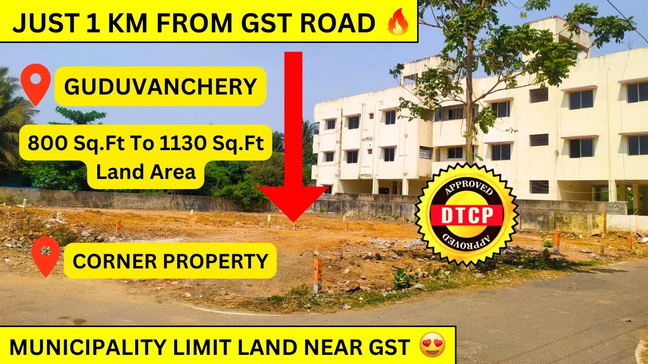 Direct Owner😱 Just 1 Km From GST Road😍 Corner Property😮 Land/Plots for sale in Chennai, Guduvanchery