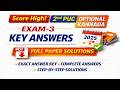 Score High! 2nd PUC Optional Kannada Exam-3 Key Answers 2025 PDF | Full Paper Solutions