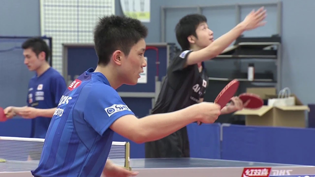 世界卓球18スウェーデン 日本男子代表選手 公開練習 Youtube